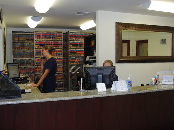 Reception desk